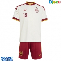 Španjolska Lamine Yamal #19 Gostujuci Dres za djecu SP 2026 Kratak Rukav (+ Kratke hlače)
